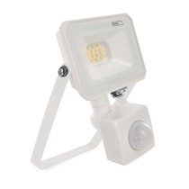 Naświetlacz LED SIMPO 10W, z czujn. PIR, biały, neutralna biel