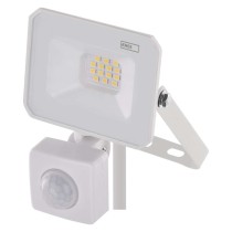 Naświetlacz LED SIMPO 10W, z czujn. PIR, biały, neutralna biel