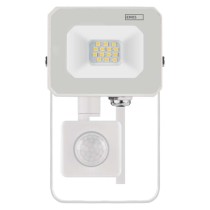 Naświetlacz LED SIMPO 10W, z czujn. PIR, biały, neutralna biel