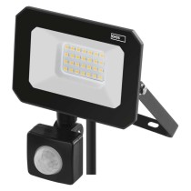 Naświetlacz LED SIMPO 20W, z czujn. PIR, czarny, neutralna biel