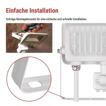 LED reflektor GLARO mit Bewegungssensor, 20 W,weiß, IP54, 2000 lm, neutralweiß