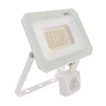 Naświetlacz LED SIMPO 30W, z czujn. PIR, biały, neutralna biel
