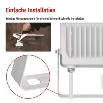 LED reflektor GLARO mit Bewegungssensor, 30 W,weiß, IP54, 3000 lm, neutralweiß