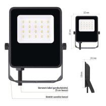 VISIO LED reflektor 10W természetes fehér