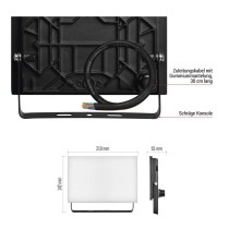 LED-Fluter TAMBO, 50 W, 5000 lm, IP65, schwarz