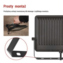 Naświetlacz LED VISIO 50 W czarny neutralna biel