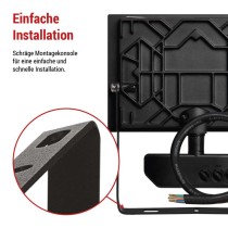 LED-Flutlicht TAMBO mit Bewegungssensor, 30 W, 3000 lm, schwarz