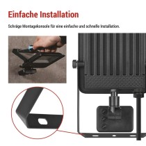 LED-Strahler VISIO mit Bewegungsmelder, 30 W, schwarz, neutral weiß