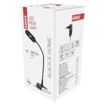 EMOS LED asztali lámpa black & home, fekete
