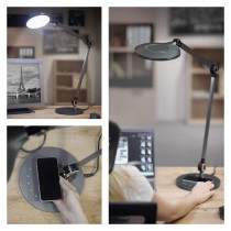Lampa biurkowa LED KAREN, szary