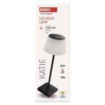 LED Schreibtischlampe KATIE, wiederaufladbar, schwarz