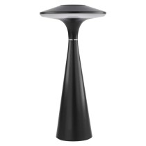 LED stolní lampa JASON, nabíjecí, černá