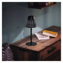 LED stolní lampa GRACE, nabíjecí, černá