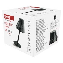 LED stolní lampa GRACE, nabíjecí, černá
