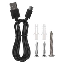 LED Schreibtischlampe ABBIE wiederaufladbar, schwarz