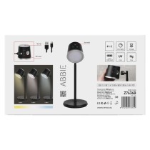 LED Schreibtischlampe ABBIE wiederaufladbar, schwarz