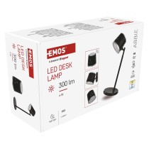 LED Schreibtischlampe ABBIE wiederaufladbar, schwarz