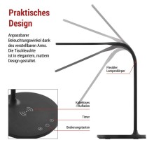 LED Schreibtischlampe OSCAR, schwarz
