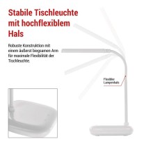 LED Schreibtischlampe MOLLY, weiss