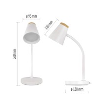 LED stolní lampa TARA, bílá