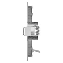 LED podhledové svítidlo NEXXO stříbrné, 12 cm, 7 W, teplá/neutrální bílá