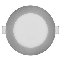 LED podhledové svítidlo NEXXO stříbrné, 12 cm, 7 W, teplá/neutrální bílá