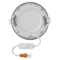 LED podhledové svítidlo NEXXO stříbrné, 12 cm, 7 W, teplá/neutrální bílá