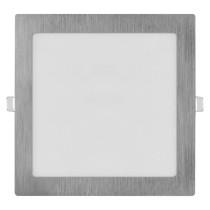 LED panel NEXXO, vgradni,  kvadratni, srebrn, 18W, nastavljiva CCT