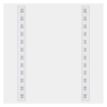 LED panel TROXO 60×60, kvadratni, vgradni, bel, 27W, UGR, nevtralno bela