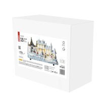 LED karácsonyi házikó, 20 cm, beltéri, meleg fehér