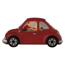 LED-dekoratsioon – auto jõulumehega, 10 cm, 3x AA, tuppa, soe valge, ajasti