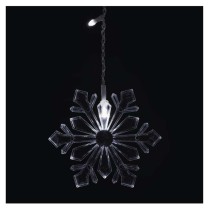 LED vánoční závěs – vločky, 135x50 cm, vnitřní, studená bílá
