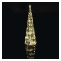 LED stikla eglīte, 27 cm, 2x CR2032, iekštelpās, silti balta, taimeris
