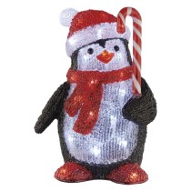LED Weihnachts-Pinguin, 30,5 cm, Außen und Innen, Kaltweiß