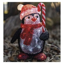 LED Weihnachts-Pinguin, 30,5 cm, Außen und Innen, Kaltweiß