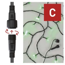 Standard LED spojovací vánoční řetěz, 10 m, venkovní i vnitřní, zelená