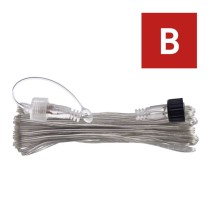 Oświetlenie łączone Standard - przedłużacz 10m, przeźroczysty, IP44