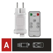 Oświetlenie łączone - zasilacz + pilot, max. 800 LED, timer
