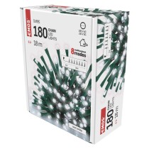 LED Weihnachtliche Lichterkette, 18 m, Außen/Innen, kaltweiß, Programme