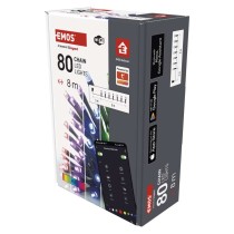 GoSmart LED vánoční řetěz, 8 m, venkovní i vnitřní, RGB, programy, časovač, WiFi