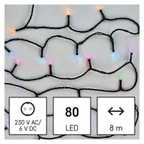 GoSmart LED vánoční řetěz, 8 m, venkovní i vnitřní, RGB, programy, časovač, WiFi