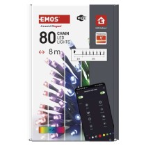 GoSmart LED vánoční řetěz, 8 m, venkovní i vnitřní, RGB, programy, časovač, WiFi