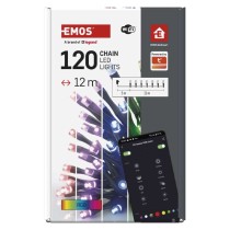GoSmart LED vánoční řetěz, 12 m, venkovní i vnitřní, RGB, programy, časovač, WiFi