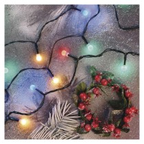 LED vánoční cherry řetěz – kuličky, 30 m, venkovní i vnitřní, multicolor, programy,časovač