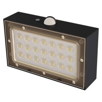 Oprawa LED Garden BRIXO solarna z PIR, 350 lm, NW, czarna