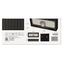 Oprawa LED Garden BRIXO solarna z PIR, 900 lm, NW, czarna