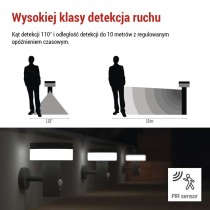 Lampa LED Garden TERION solarna 15 cm, ciepła biel, max 200 lm, IP44, PIR