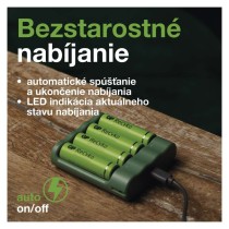 GP USB nabíjačka batérií Everyday B421 + 4AA GP ReCyko 2700