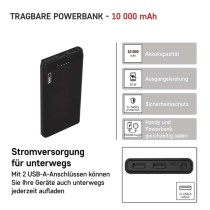 Powerbank EMOS Alpha 10S, 10 000 mAh, 10 W, schwarz