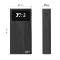 Energijos talpykla BetaQ 20, 20 000 mAh, 22,5 W, juoda